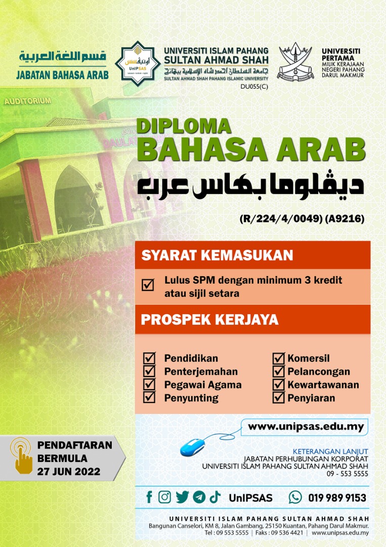 Diploma Bahasa Arab UnIPSAS 2022