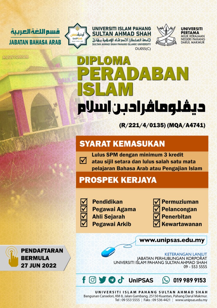 Diploma Peradaban Islam UnIPSAS 2022